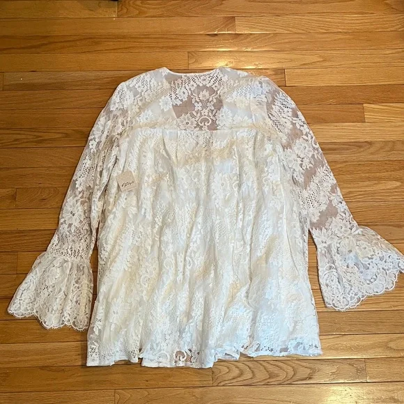 NWT Free People White Lace Dress - Picture 8 of 10
